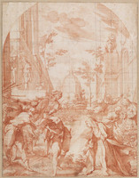 C 024
<br/>
Heilige Katharina van Siena verblindt de soldaten
<br/>
<em>Salimbeni, Ventura (1567/68-1613)</em>